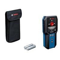 Bosch Professional Wall Scanner GMS 120-27 (2xAA Batteries, max. Detection Depth Non-Magnetic Metal/Magnetic Metal/Live-Wire/Wood: 120/100/50/30 mm, Pouch)