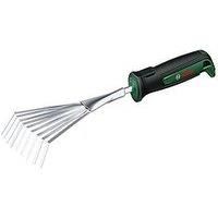 Bosch Garden Hand Tool Garden Hand Rake (for Raking Garden Waste and Debris, Robust, Stainless Steel, Soft Grip Handle, Ergonomic Design)