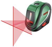 Bosch Cross line Laser UniversalLevel 2 (Laser Cross incl. Integrated Plumb Points for Precise Alignment and Easy Application Transfer, in Cardboard Box)