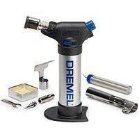 Dremel Versaflame 2200 Stationary Butane Gas Burner, Cordless Mini Blow Torch and Heat Gun for Soldering, Pipe Bending, Welding, Shrinking