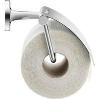 Duravit Startk T Wall Mounted Toilet Paper Holder W Cover - Chrome