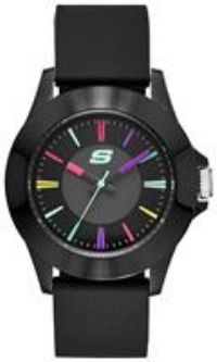 Skechers Rosencrans Black Silicone Strap Analogue Watch
