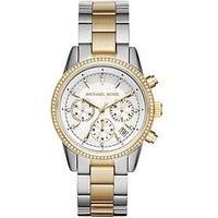 Michael Kors Women's Ritz Crystal Chronograph Date Strap Watch (1382395)