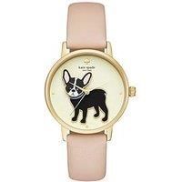 Kate Spade New York Grand Metro Three-Hand Vachetta Leather Watch