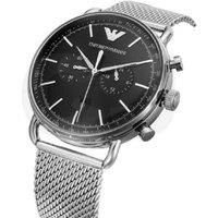 NEW EMPORIO ARMANI AR11104 MENS MESH WATCH - 2 YEARS WARRANTY - CERTIFICATE