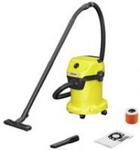 KARCHER WD 3 Wet & Dry Cylinder Vacuum Cleaner - Yellow & Black