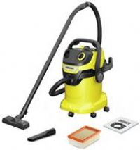 Kärcher Wet & Dry Vacuum Cleaner WD 5, blower function, power: 1100w, plastic container: 25 L, suction hose: 2.2 m, incl. flat-pleat filter, floor and crevice nozzle