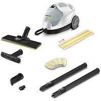 Kärcher Steam Cleaner SC 4 EasyFix, steam pressure: 3.5 bar, heating time: 4 min, power: 2000 W, surface power: 100 m², 2-tank system: 0.5 l+0.8 l, with floor cleaning set EasyFix, nozzles and covers