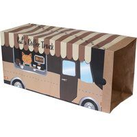 TIAKI Paper Tunnel Coffee Truck for Cats - 60 x 22 x 27cm (L x W x H)