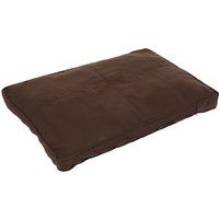 Cosy Mocha Brown Dog Mattress - Dark Brown / Black - Approx. 118 x 72 x 8 cm (L x W x H)