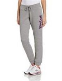 Reebok Women's Big Logo Crossfit Pant - Core Heather, Large Z91766