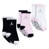 NEW NIKE AIR JORDAN 3 PIECE INFANT SET BABY SOCKS 6-12 MONTHS PINK/BLACK/WHITE