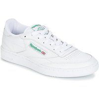 Reebok Men's Club C 85 Gymnastics Shoes, White Intense White Green 0, 6.5 UK