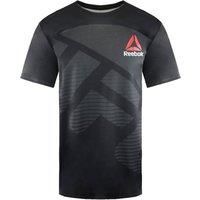 Reebok Men UFC FK Blank Jersey Termal T-shirt - Black/Negro/Gravel, Medium