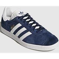 JUNIORS ADIDAS ORIGINALS GAZELLE NAVY BLUE TRAINERS BB5478