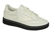Reebok Men/'s Club C 85 Np Gymnastics Shoes, Beige (Chalk/Black), 6.5 UK
