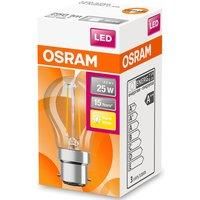 OSRAM LED Star Classic P 25 FS Warm White Filament Clear B22d Drops