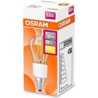Osram Globe 60W Clear Glass Filament SES Bulb  Warm White