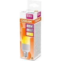 Osram LED Lamp with flame effect | Base: E27 | Warm Comfort Light | 1500 K | 0.50 W | LED STAR STICK
