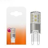 OSRAM Dimmable LED PIN lamp with G9 base, warm white (2700K), 350 lumen, clear glass, single pack