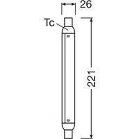 LEDVANCE LED Strip Light 221mm 4W (32W eq.) 2700K Frosted S15