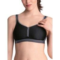 Full Figure Non-wired Sports Bra Performance by Anita 5566 Black-Anthracite