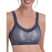 Anita Women's Momentum Sports Bra in Grey | Size: 34B