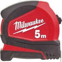 Milwaukee Tape Measure 5m Metric Pro Compact Pocket Tape 25mm Blade Measuring