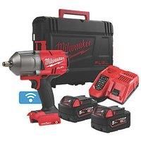 Milwaukee M18ONEFHIWF12-502X 18v 1/2 Cordless Impact Wrench 2 X 5.0Ah Batteries