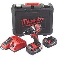 Milwaukee Cordless Combi Hammer Drill And Charger M18CBLPD-402C 18V 2 x 4.0Ah