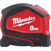Milwaukee 4932464664 932464664 Autolock Tape Measure 8m (Width 25mm) (Metric Only)