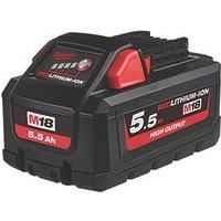 18V For Milwaukee M18 XC 5.0Ah 18V Lithium-Ion Battery 48-11-1852 48-11-1860 RED