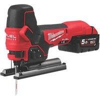 Milwaukee M18FBJS-502X 18V 2x 5Ah Li-ion M18 Fuel Body Grip Jigsaw Kit Charger