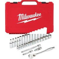Milwaukee 4932464945 3/8in Ratcheting 32pc Socket Set Metric