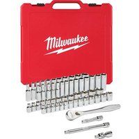 Milwaukee 3/8” Drive Ratchet & Socket Set – Metric & Imperial - 56pc