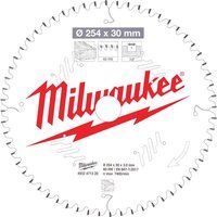 Milwaukee Circular Saw Blade for Mitre Saws 254mm x 30mm x 60TH - 4932471320