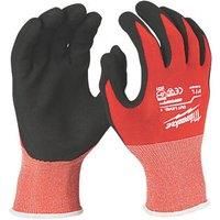 Milwaukee Cut Resistant Gloves Size L Level 1-4932471417, Red, 0