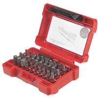 Milwaukee Shockwave Compact Bit 32 Piece Torx Set 4932471586, Set of 32 , Red