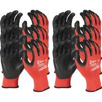 milw Milwaukee 4932471620 Cut Protection Gloves Class 3 XL/10 (P12)