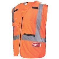 Milwaukee Hi-Visibility Vest Hi Viz High Vis Orange or Yellow S/M, L/XL, 2XL/3XL