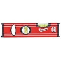 Milwaukee 4932472091 Slim Spirit Level 20 cm Non-Magnetic, red