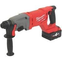 Milwaukee Cordless SDS Plus Drill Hammer M18 CHD402C FUEL 2 x 4.0 Ah