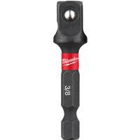 Milwaukee milw Shockwave Adapter 1/4 Inch to 3/8 Inch 4932478054, Multi-Coloured