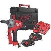Milwaukee M18ONEFPRT-202X 18V 2 x 2.0Ah Li-Ion RedLithium Brushless Cordless Rivet Gun (366VT)