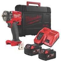 Milwaukee 4933478652 18V 5.0Ah Fuel Compact Impact Wrench Kit