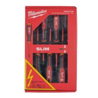 Milwaukee 4932478738 7 Pce Tri-Lobe VDE SLIM Screwdriver Set Slot/Pozi/Phillips