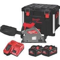 Milwaukee 4933478779 M18FPS55-552P 18V 2x5.5Ah 165mm Plunge Saw Kit In Case