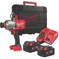 Milwaukee M18ONEFHIWH716-502X High-Torque 7/16" Hex Utility Impact Wrench Kit