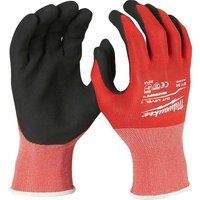 Milwaukee Cut Level 1 Dipped Work Gloves Black / Red S Pack of 1