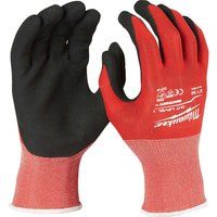 Milwaukee Cut Level 1 Dipped Work Gloves Black / Red S Pack of 12